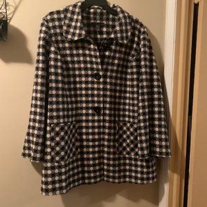 Checkered coat "final sale"